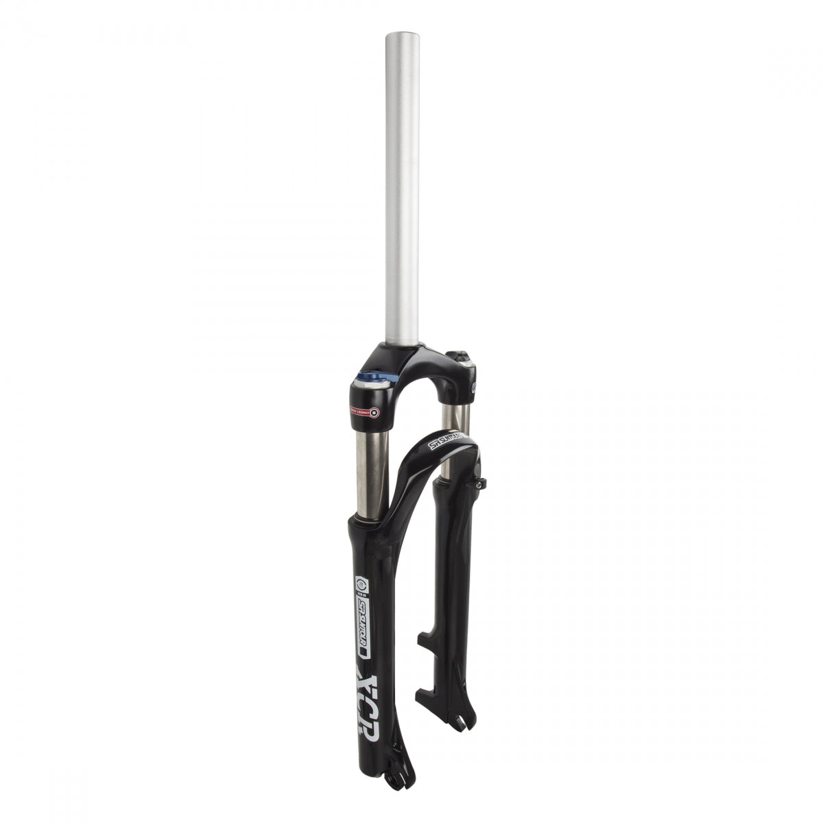 SR Suntour XCR Air LO Threadless Fork, QR9 Axle, Disc Only, 24", 63mm, 1-1/8", Black