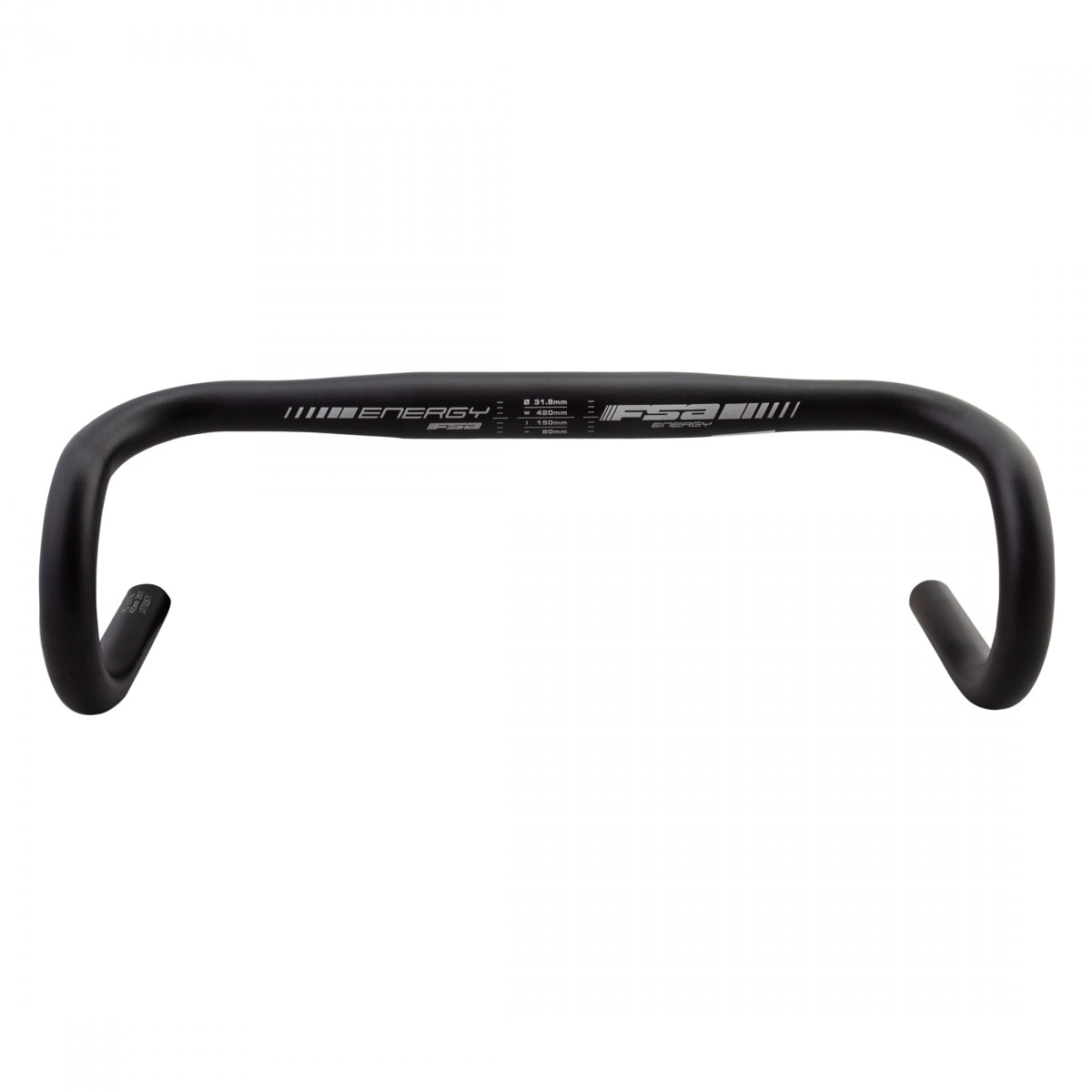 Handlebar Fsa Energy Traditional 31.8X42 Black Aly
