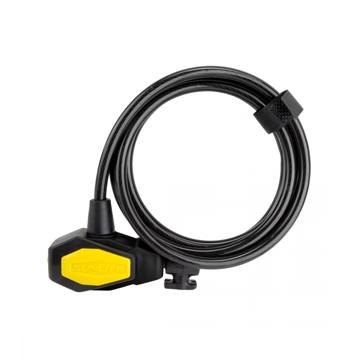 Lock Sunlite Dfndr D3 Cbl 8Mmx6F Key Coil Black W/Brkt