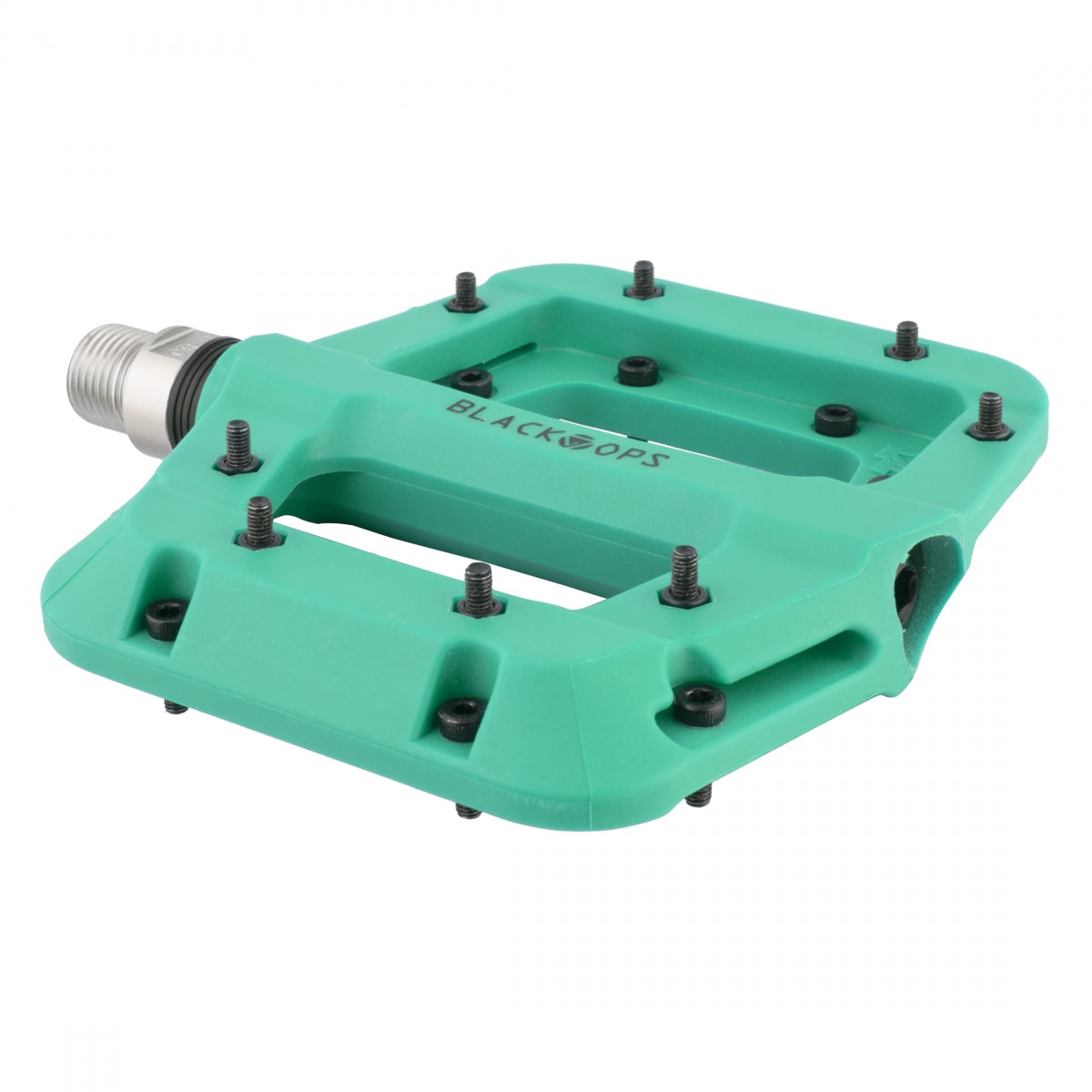 Black Ops Ops Park Rat Teal Clipless Pedals 9/16" Black