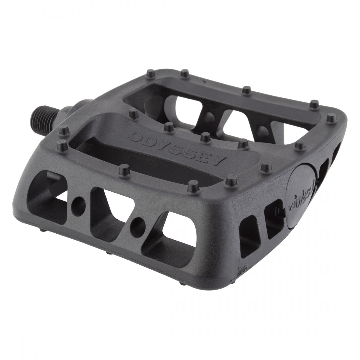 Odyssey Twisted PC Pedals - Platform, Composite/Plastic, 1/2", Black