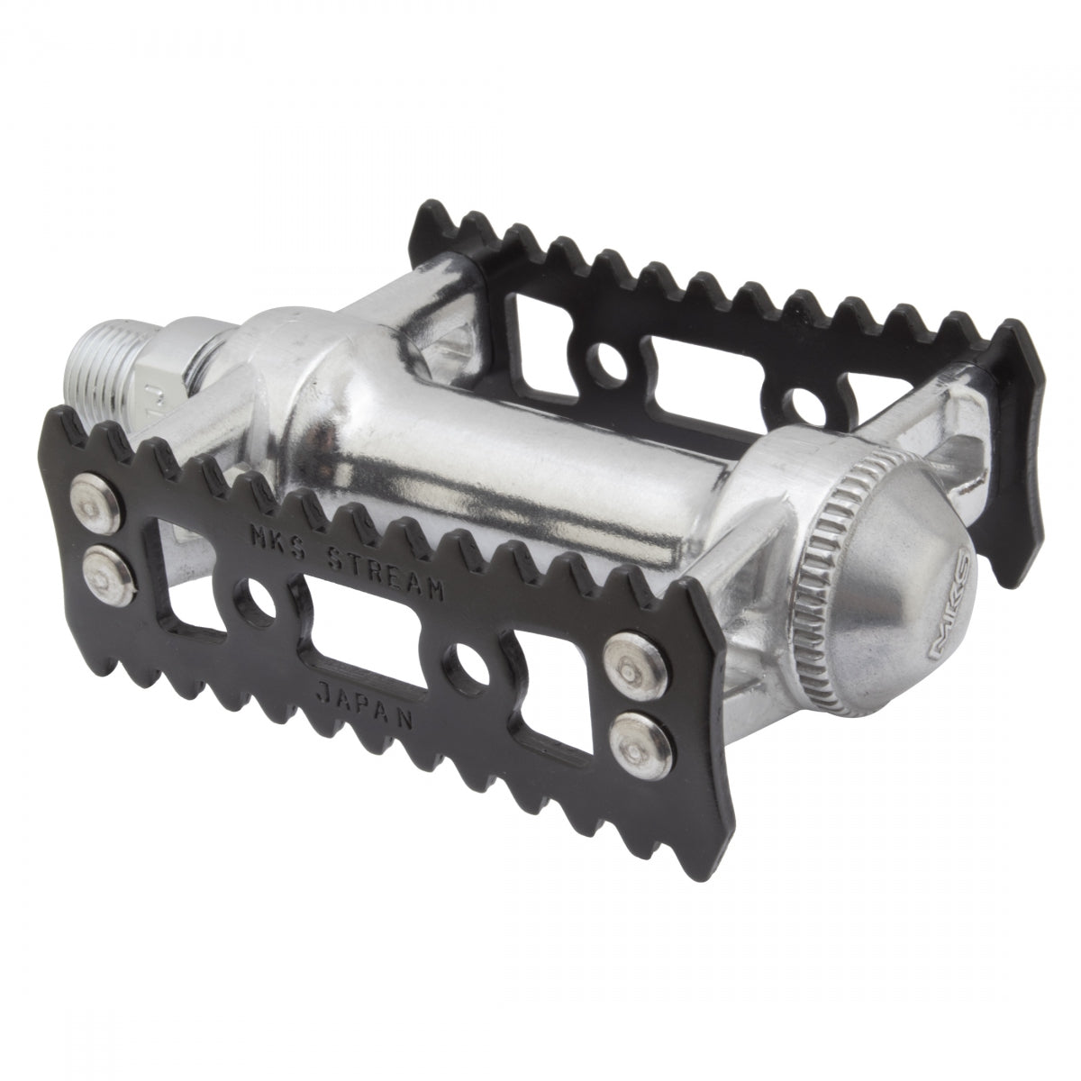 mks sylvan touring pedale MKS Sylvan Stream Pedals (Black/Silver)