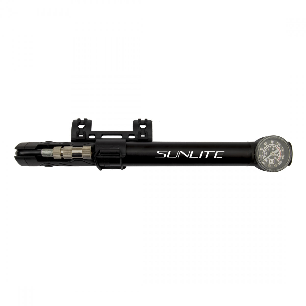 Pump Sunlite Mini Road Speed Dial Telescoping W/Gage Black