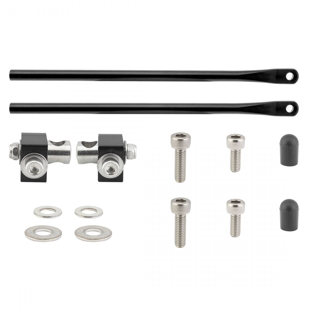 Bike Rack Rr Tubus Mounting Set 350Mm W/Clamps & Hdwr Black