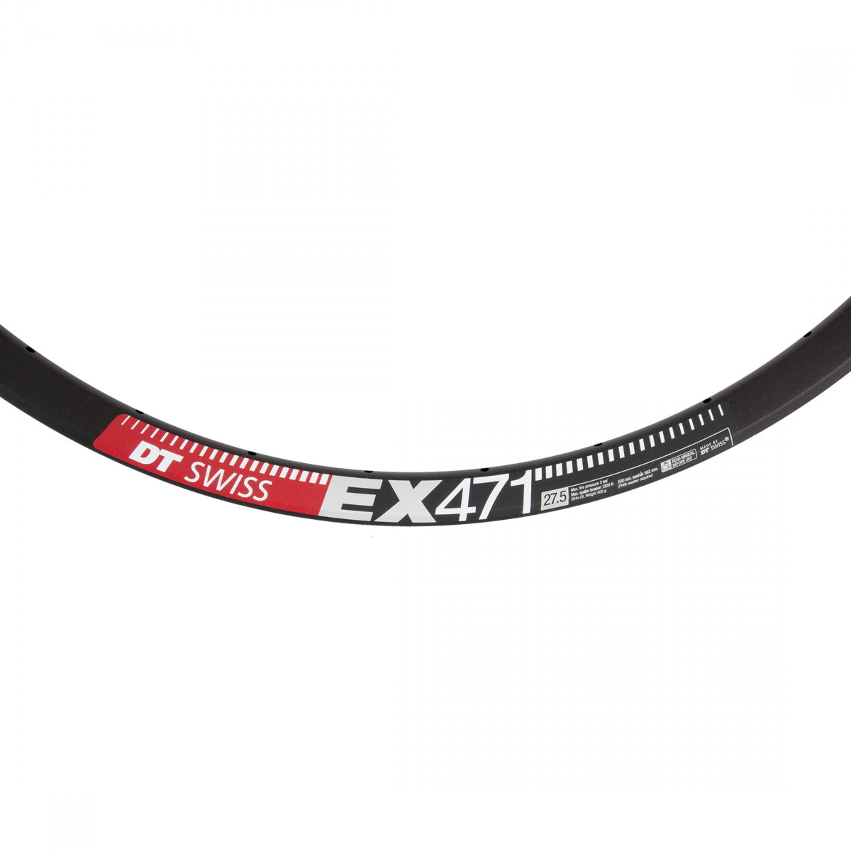 DT Swiss EX471 27.5 in Bicycle Rim Black 32H Disc Brake