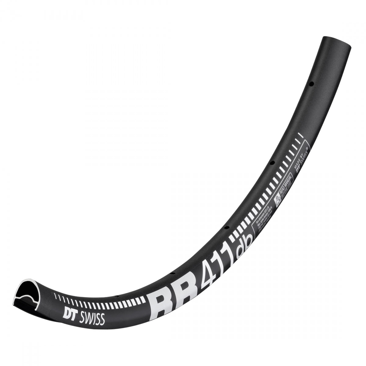 DT Swiss Dt 700 Rr411 Asym 700C Bicycle Rim Black 32H Disc Brake