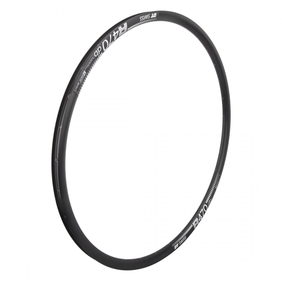DT Swiss Dt 700C R470 Sleeved 700C Bicycle Rim Black 32H Disc Brake