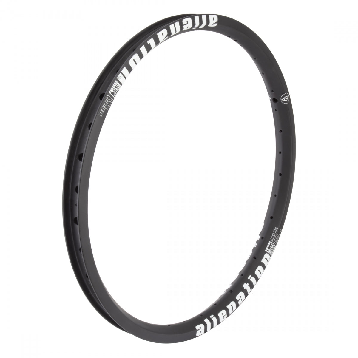 Alienation Acme Ud Carbon Tbls 20 in Carbon Fiber Bicycle Rim Black 36H Disc Brake