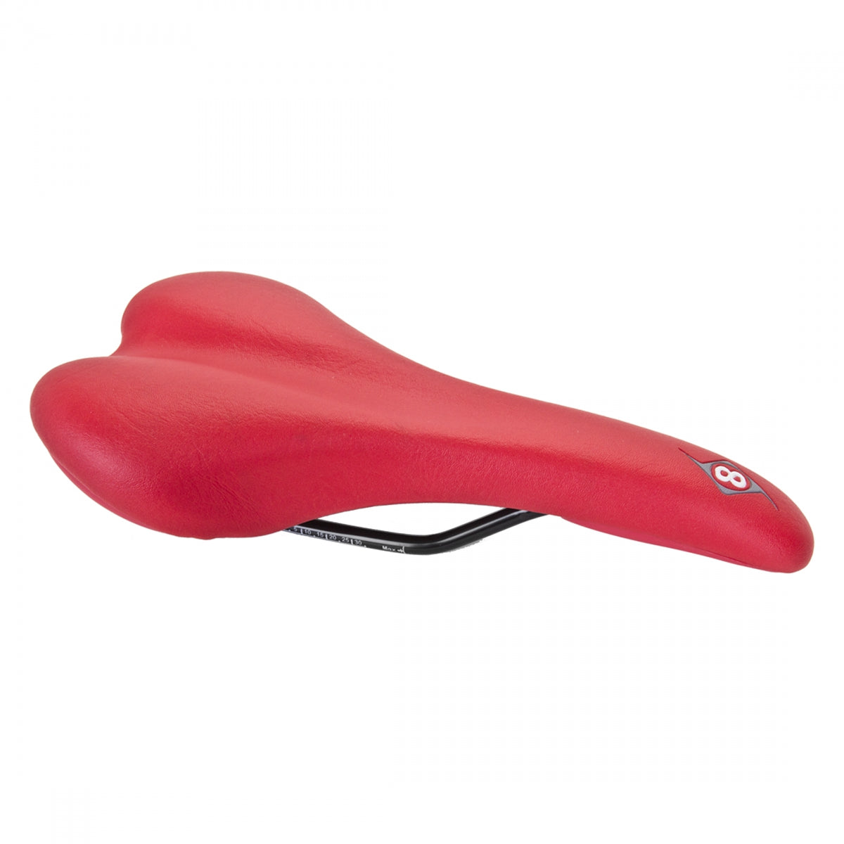 Origin8 Pro Uno 1101 Rd Comfort 127mm CrMo Rail Saddle Red