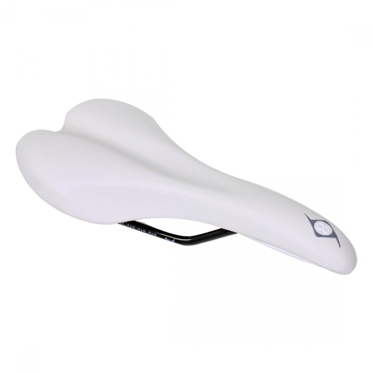 Origin8 Pro Uno 1101 Wh Comfort 127mm CrMo Rail Saddle White