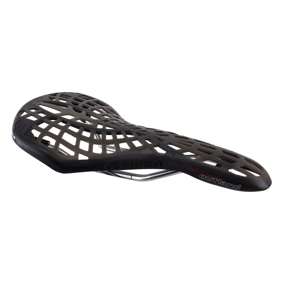 Tioga Spyder Outland Comfort 125mm CrMo Rail Saddle Black