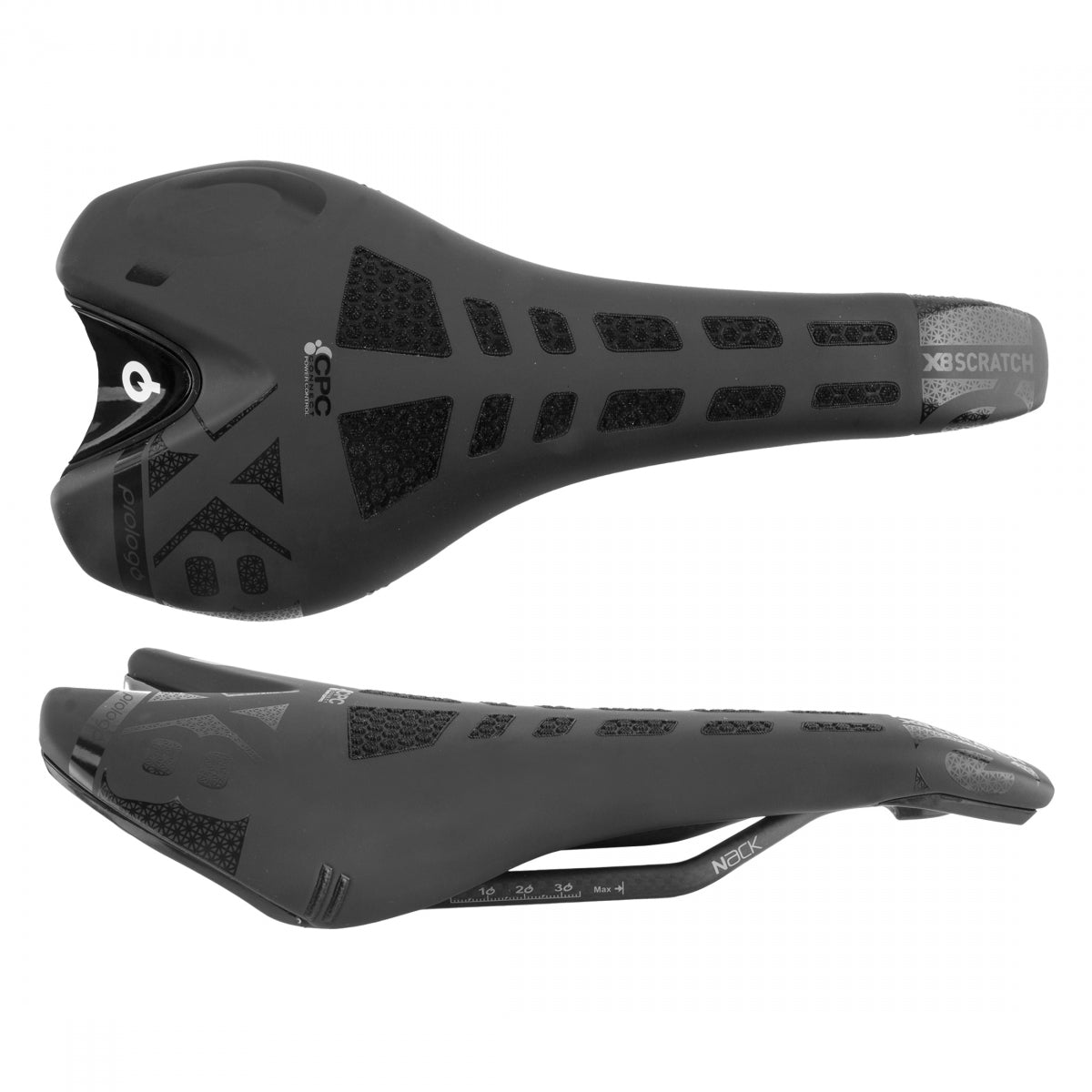Saddle Prologo Scratch X8 Cpc Airing Nack Black Velo Mine
