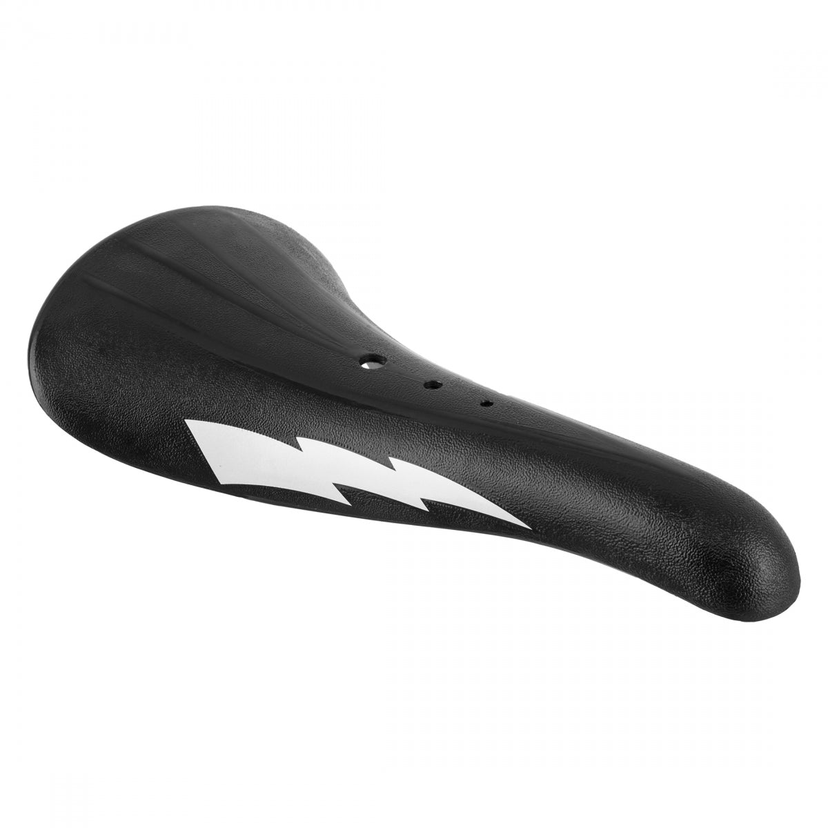 SE Bikes Lightning Blitz Wh BMX 135mm Steel Rail Saddle Black/White/Orange
