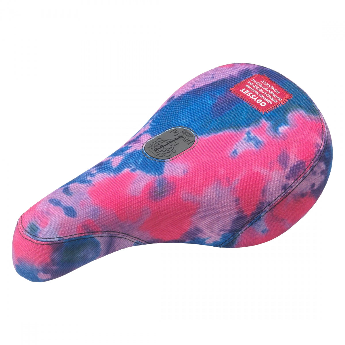 Odyssey Ody Mx Pivotal Ross Tie-Dye Fat Cap BMX Saddle Red