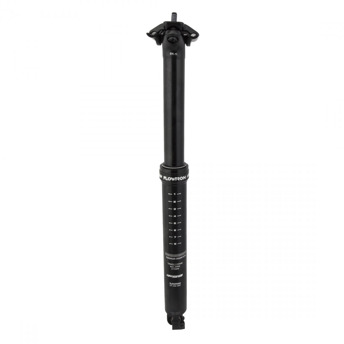 Seatpost Fsa Flowtron Dropper 30.9 421/125Mm Sb0 Adj Height/Remote Black