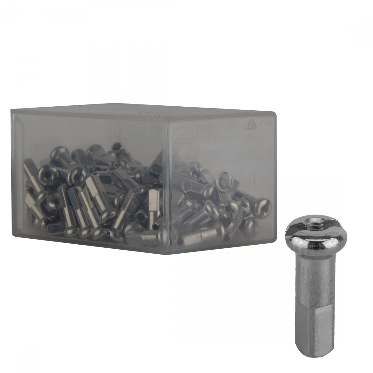 Spoke Nipple Dt Brass 2.0X14Mm Silver Bxof100