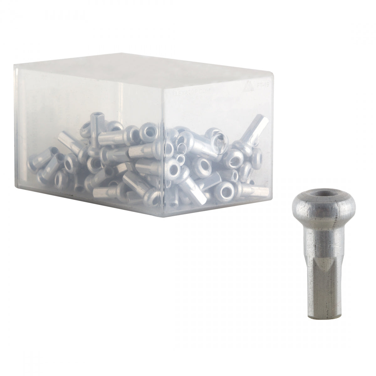 Spoke Nipple Dt Aly 2.0X12Mm Hidden Silver Bxof100