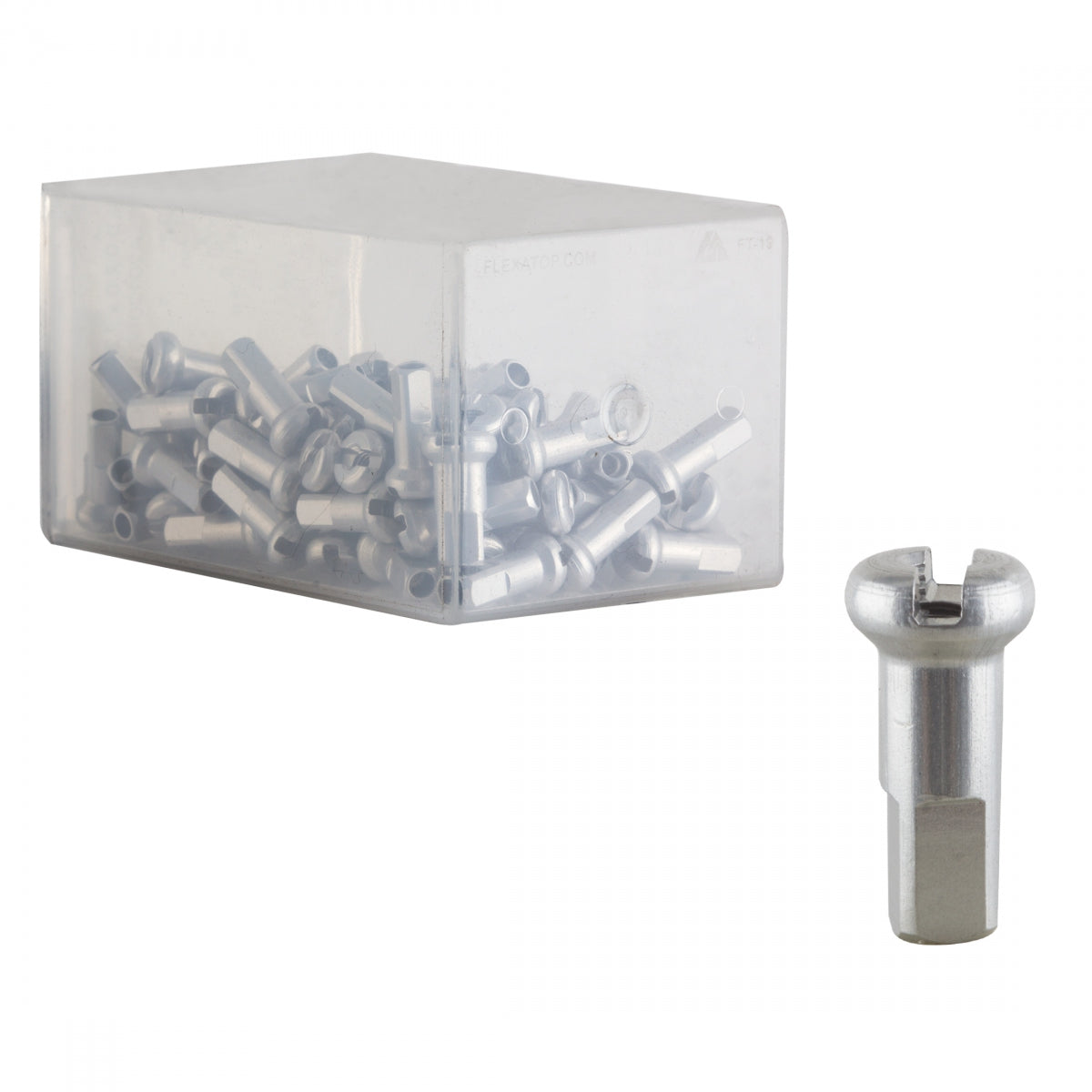 Spoke Nipple Dt Aly 2.0X12Mm Silver Bxof100