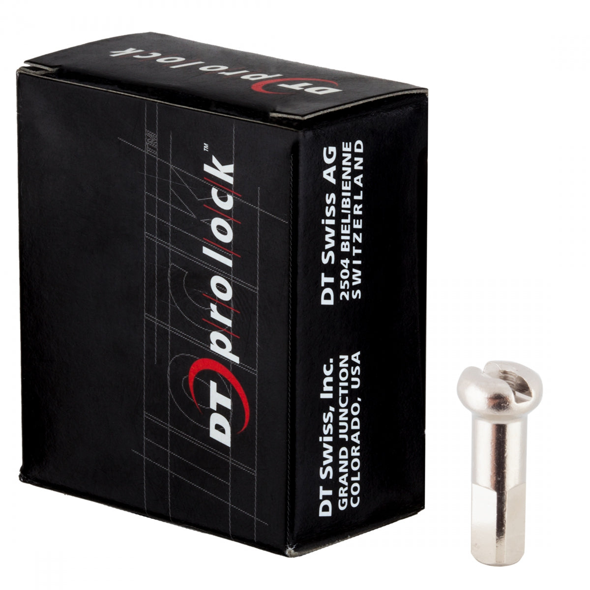 Spoke Nipple Dt Brass 2.0X14Mm Prolock Silver Bxof100