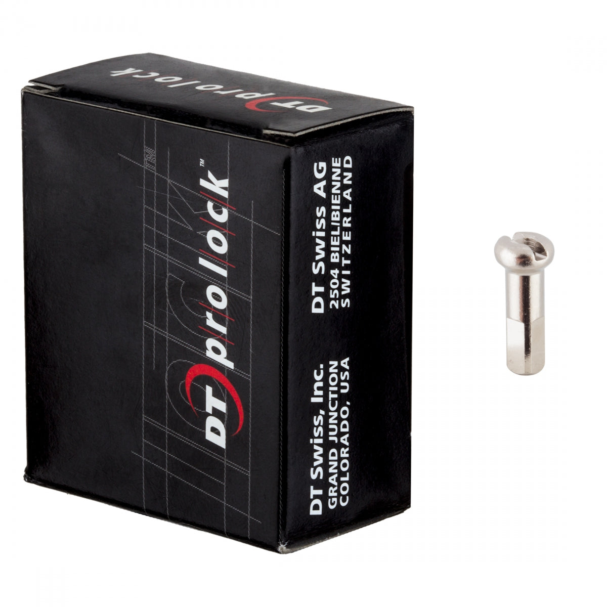 Spoke Nipple Dt Brass 2.0X16Mm Prolock Black Bxof100