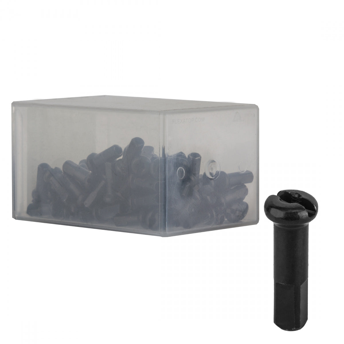 Spoke Nipple Dt Brass 2.0X16Mm Black Bxof100