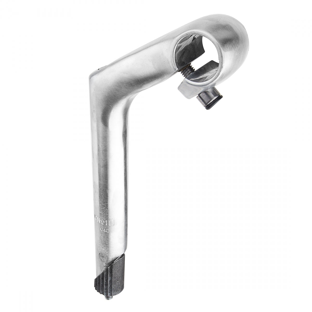 Sunlite Alloy 25.4 (1") Quill Stem, 1 Bolt 180mm tall, 25.4mm bar clamp dia, 80mm reach, 30 degree, Silver