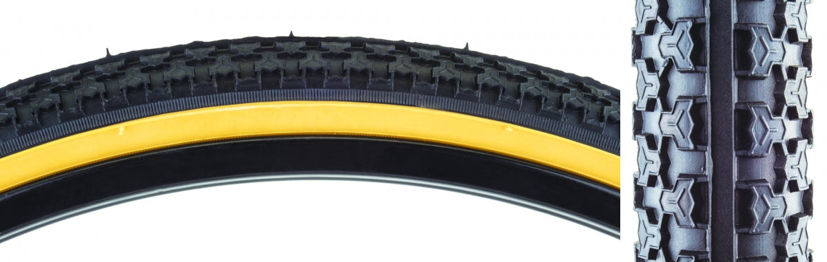 Tire Sunlite 26X1.75 Black/Gm Raised Ctr K53 Wire
