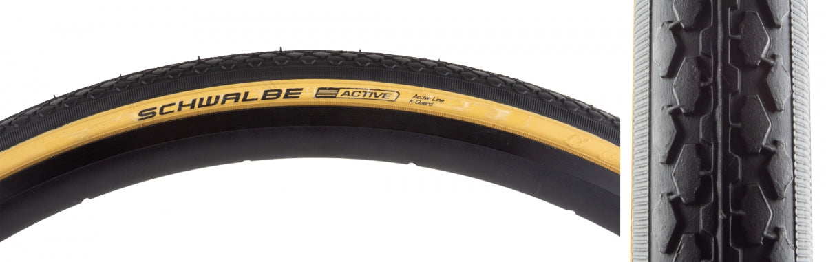 Tire Swb Classic Hs159 27X1-1/4 Active Twin K-Guard Black/Gw Sbc Wire