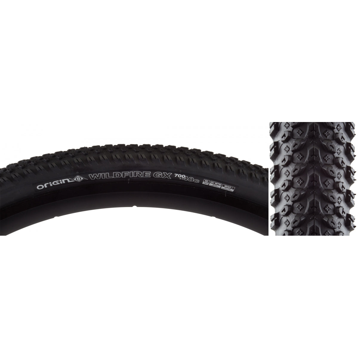 Tire Origin8 Wildfire Gx 700X40 Fold Belt Black/Bk