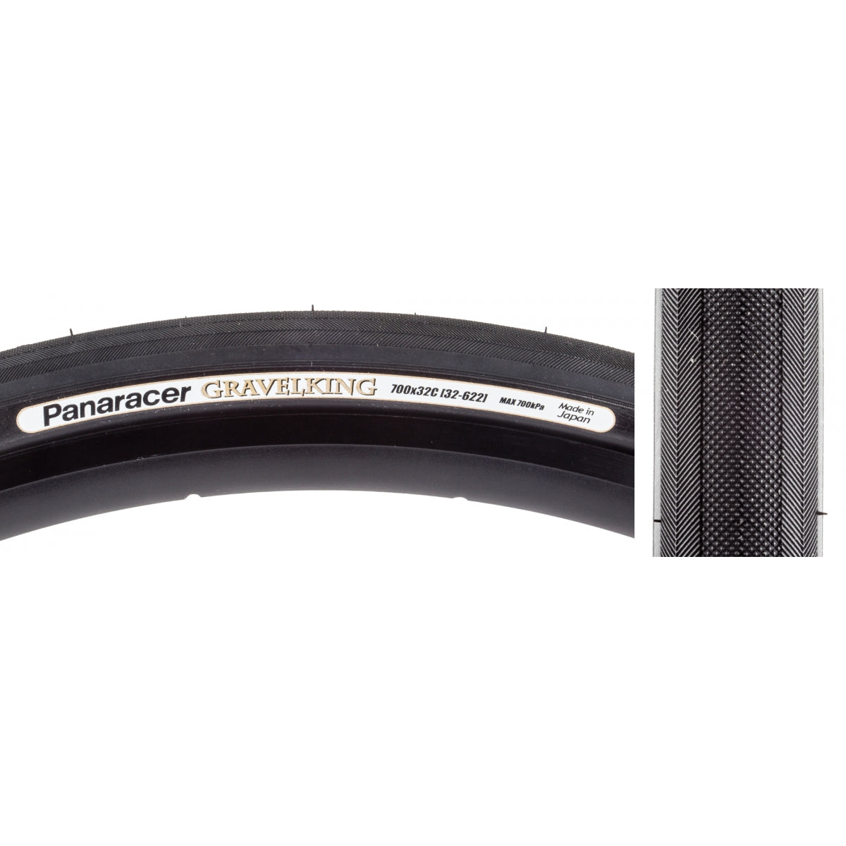 Tire Pan Gravel King 700X32 Fold Tbls Black