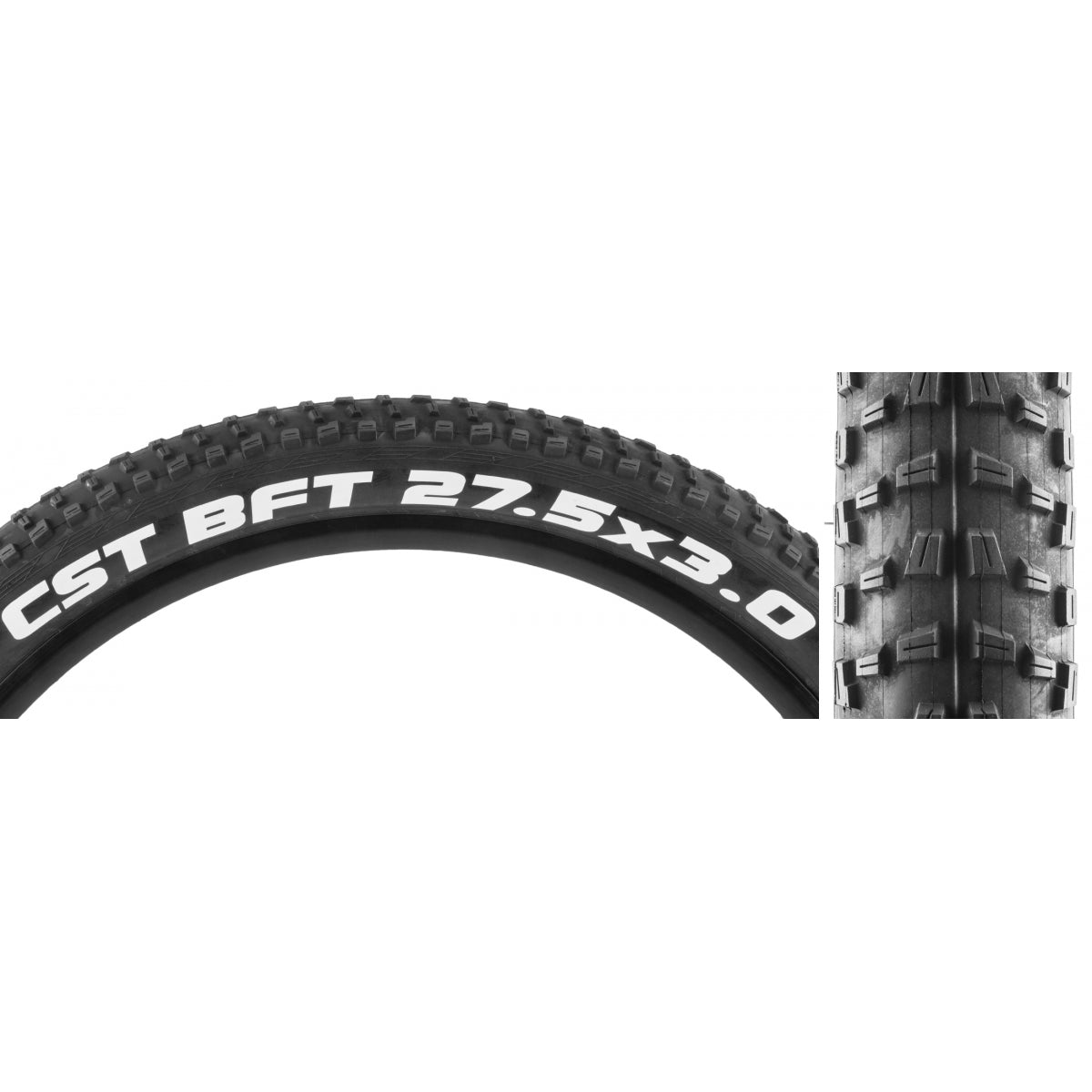 CST BFT+ SC Tire, Wire Bead, 27.5x2.25, Black/Black