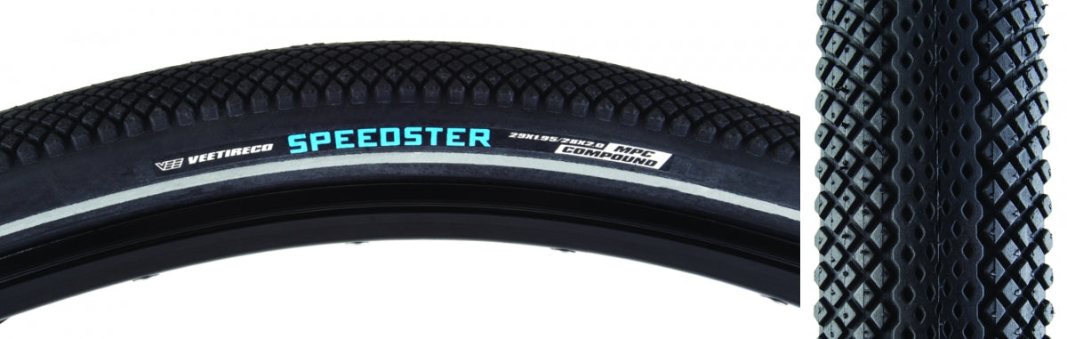 Tire Vee Speedster 29X1.95 Black/Bk Wire/72/Dcc/B-Proof