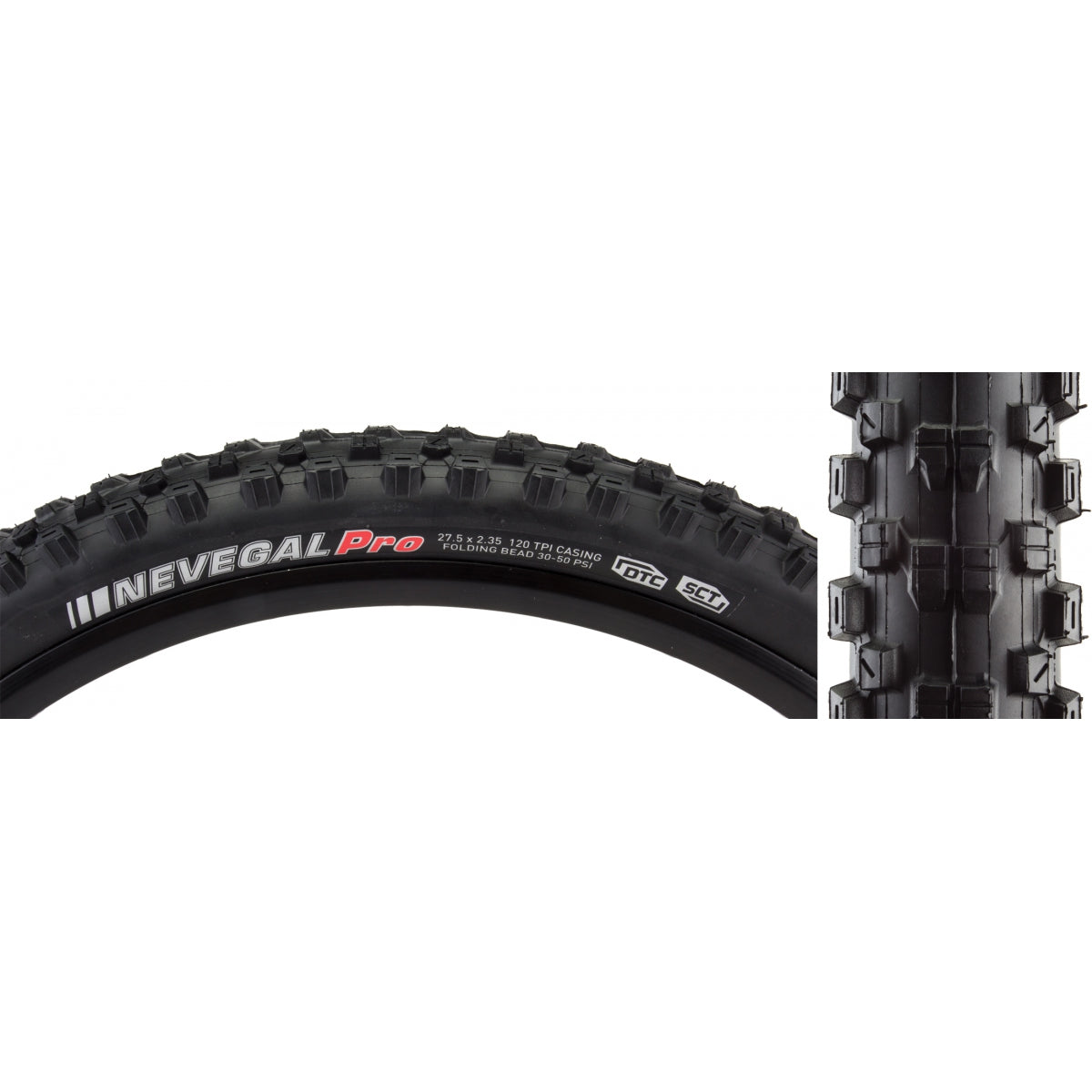 Tire Ken Nevegal Pro 27.5X2.35 Black/Bk Dtc/Ksct/Tlr/120 Fold 50Psi