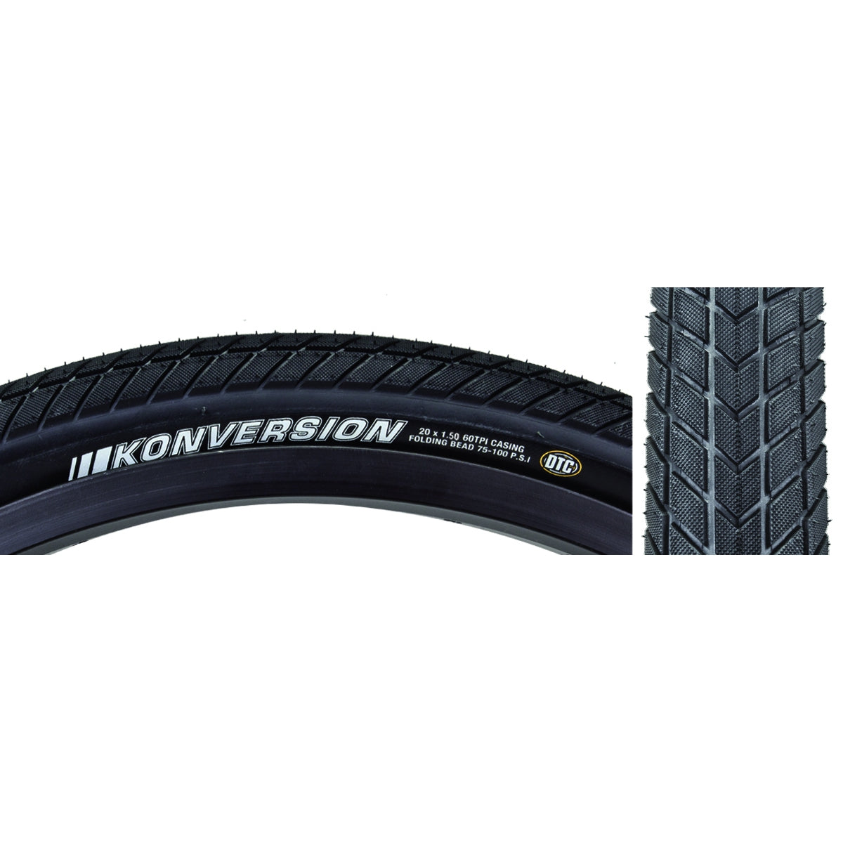 Tire Ken Konversion Elite 20X1.5 Black/Bk Dtc Fold 100Psi