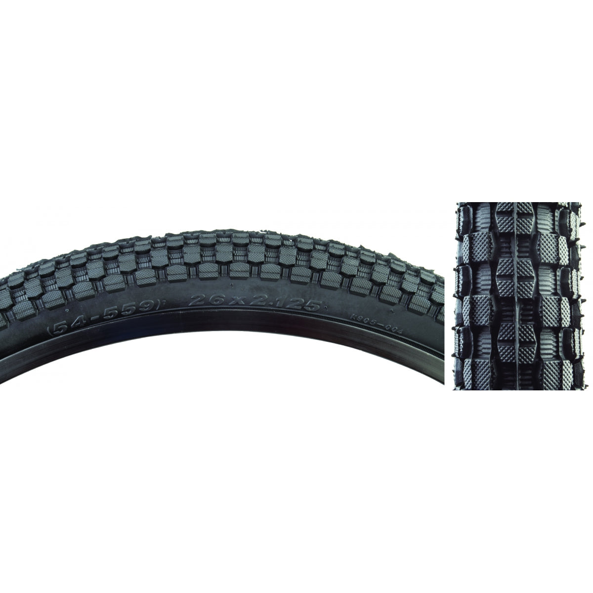 Tire Ken K-Rad Sport 26X2.125 Black/Bk Src/22 Wire 65Psi