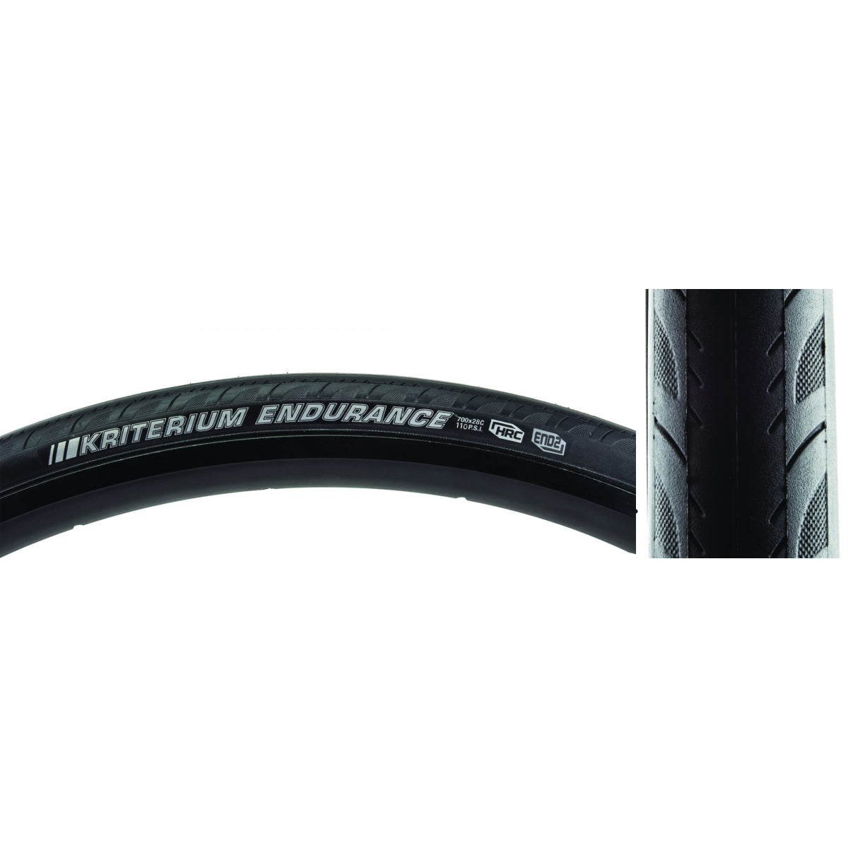 Tire Ken Kriterium Enduro Pro 700X28 Black/Bk/Ref-Hp Hrc/E2 Fold 110Psi