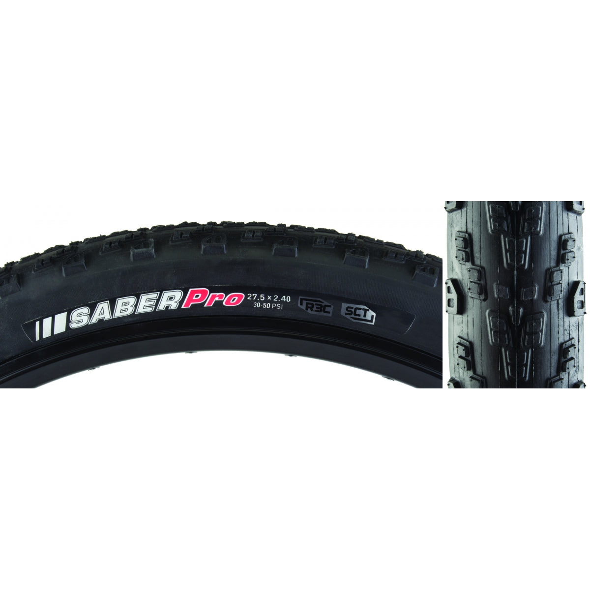 Tire Ken Saber Pro 27.5X2.4 Black/Bk R3C/Ksct/Tlr Fold 50Psi