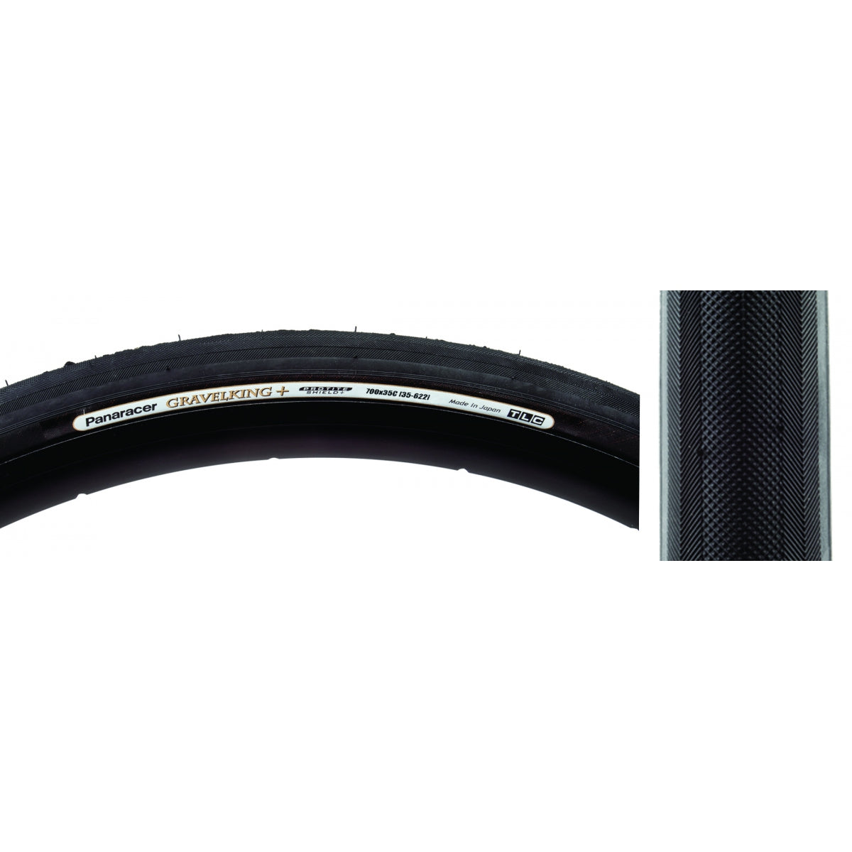 Tire Pan Gravel King+ 700X35 Fold Tbls Black/Bk