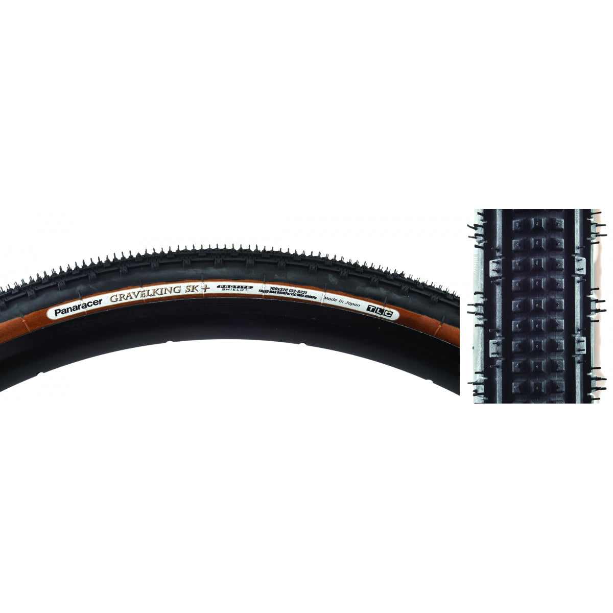 Tire Pan Gravel King Sk+ 700X32 Fold Tbls Black/Bn