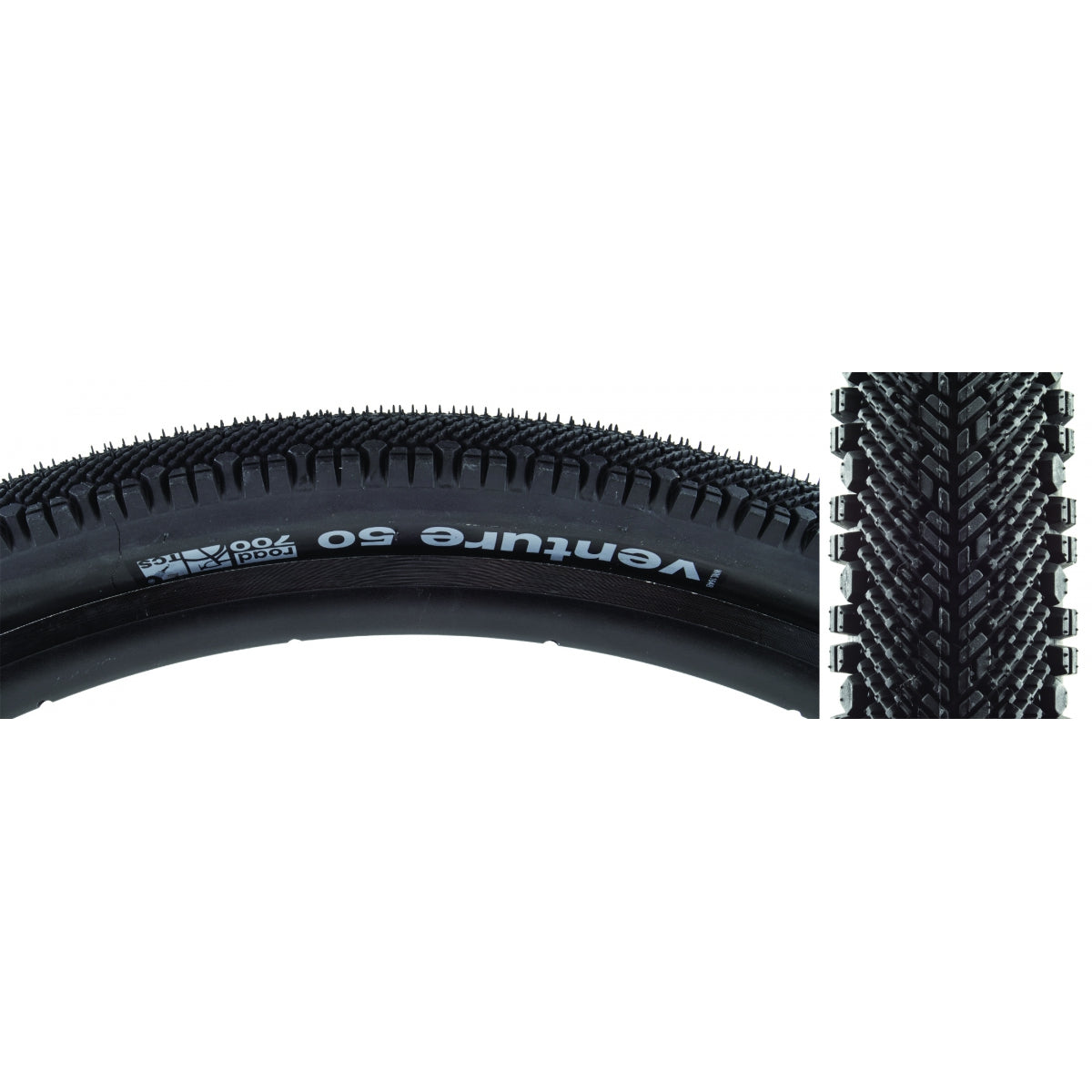Tire Wtb Venture 700X50 Black/Bk Road Tcs Fold