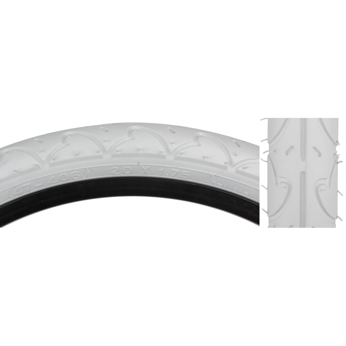 Tire Sunlite 20X1.75 Wh/Wh Pc K909A Wire