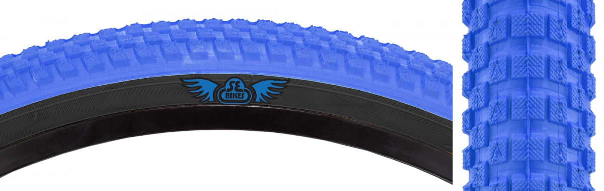 Tire Se Bikes Cub 20X2.0 Bu/Bk Wire/27/Mpc
