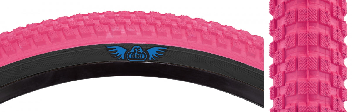 Tire Se Bikes Cub 26X2.0 Pk/Bk Wire/27/Mpc