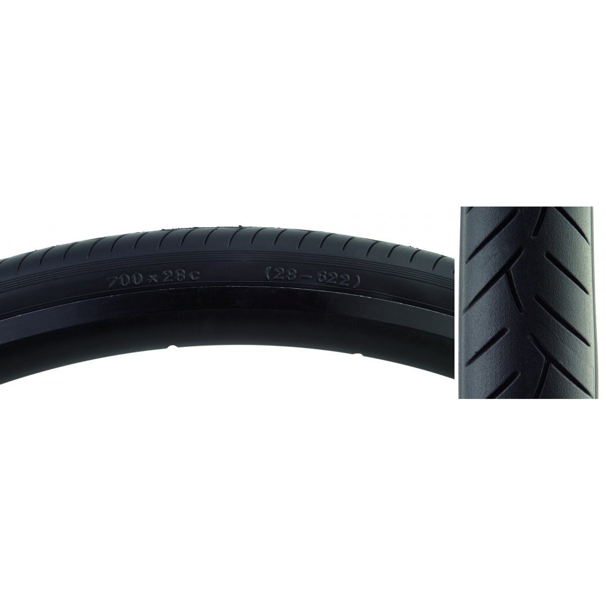 Tire Sunlite 700X28 Black/Bk Smoothie V55 Fold-Cb/30 100Psi