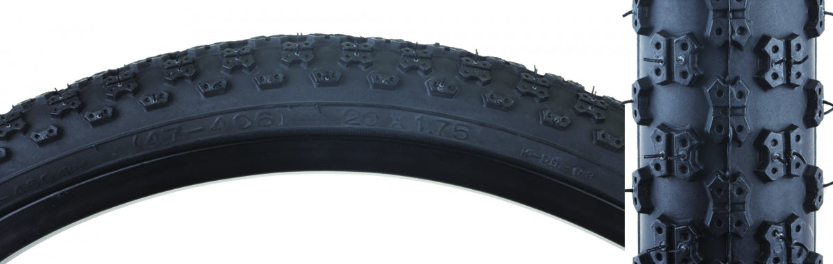 Tire Sunlite 20X1-3/8 Black/Bk Mx3 C714