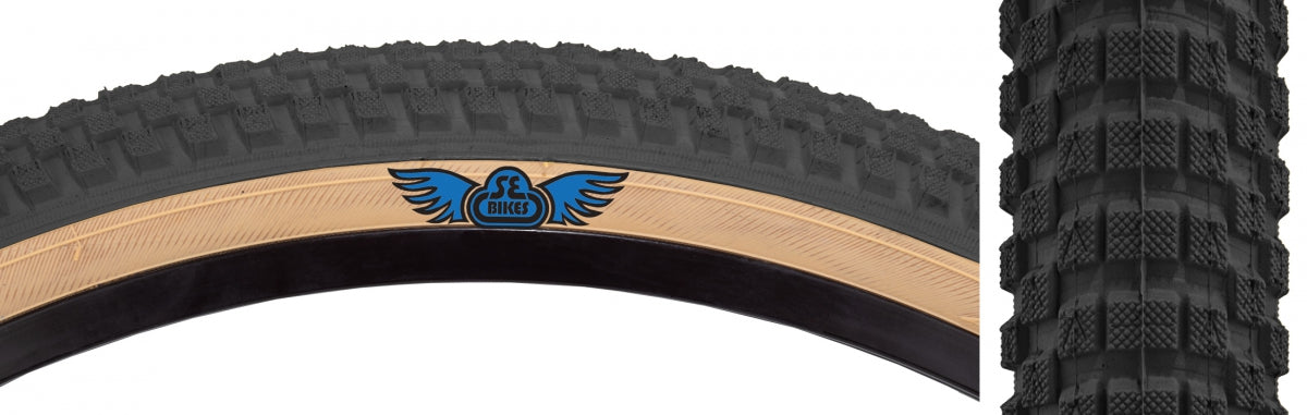 Tire Se Bikes Cub 20X2.0 Black/Tan Wire/27/Mpc