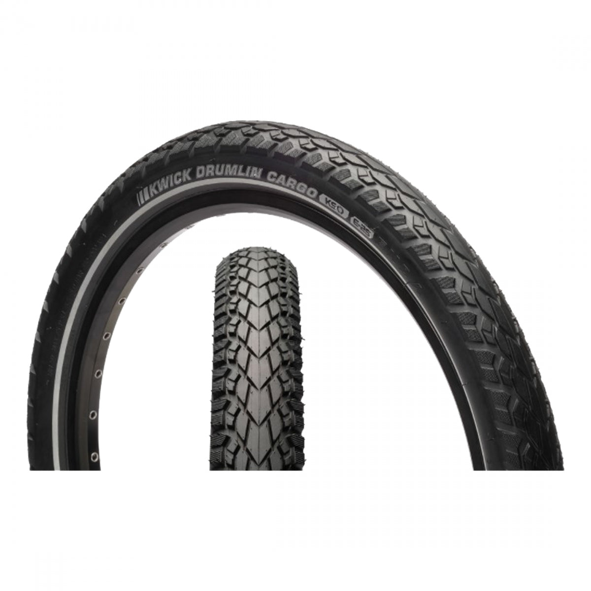 Kenda Kwick Drumlin Cargo Tire 24 x 2.0 Black Wire Bead