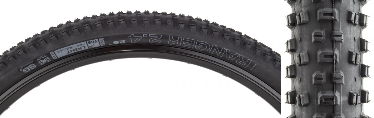 Tire Wtb Ranger 29X2.4 Black/Bk Light Fr Tcs/60/Dual-Dna/Sg2 Fold