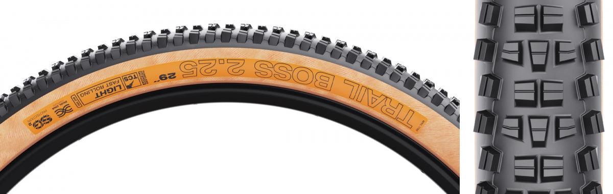 Tire Wtb Trail Boss 29X2.25 Black/Tan Light Fr Tcs/60/Dual-Dna/Sg2 Fold