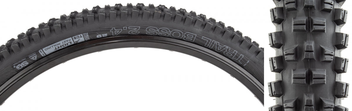 Tire Wtb Trail Boss 29X2.4 Black/Bk Light Fr Tcs/60/Dual-Dna/Sg2 Fold